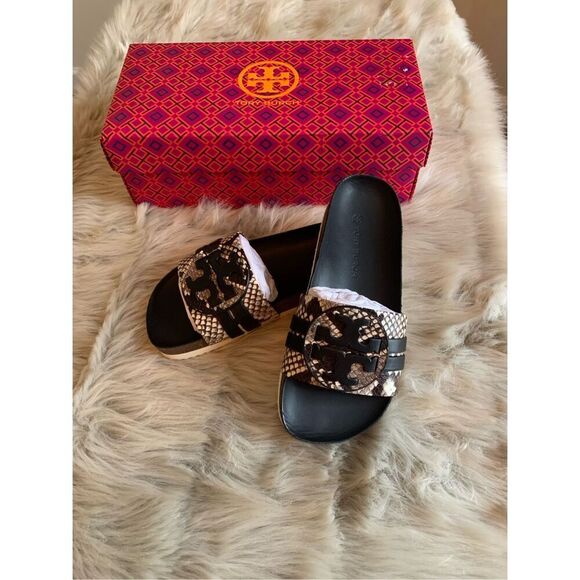 Tory Burch Leigh Slide Sandal NWT size 5 - Picture 1 of 8
